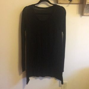 Long Black Lululemon Pullover Top